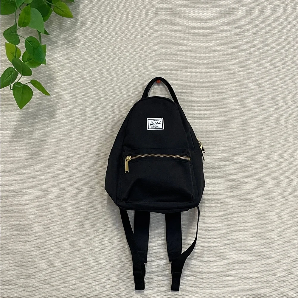 Herschel Supply Company Black Backpack with Gold Accents - Picture 1 of 6